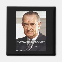 LBJ And "Knowing What's Right" Quote On Fridge