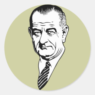 LBJ CLASSIC ROUND STICKER