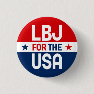 LBJ for the USA 1964 Campaign Button