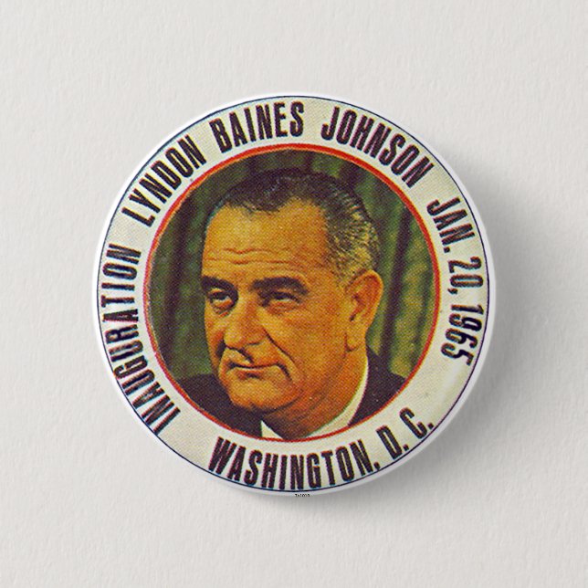 LBJ Inauguration 1965 - Button (Front)