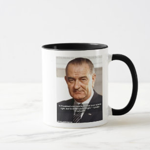 LBJ "Knowing What's Right" Quote  Mug