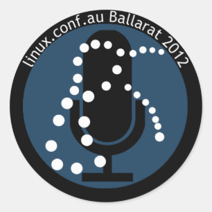 LCA2012 Speaker Sticker with Text
