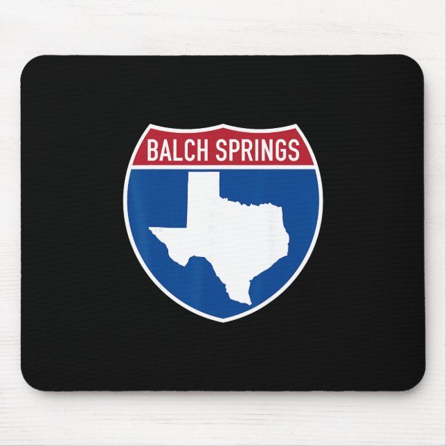Lch Springs Texas Tx Interstate Highway Vacation S Mouse Mat (Front)