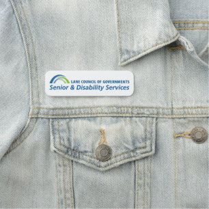 LCOG Senior & Disability Services Logo Pin Name Tag