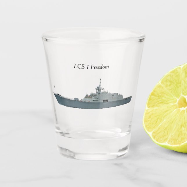 LCS 1 Freedom shot glass (Front)