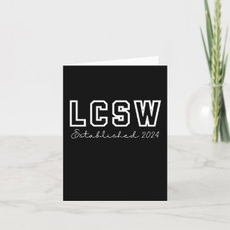 LCSW 2024 Graduation New Licensed Social Worker  Holiday Card