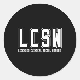 Lcsw Clinical Social Worker Graduation Classic Round Sticker
