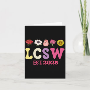 Lcsw Est 2025 Graduation Licensed Clinical Social Card