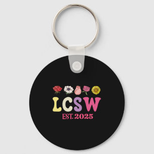 Lcsw Est 2025 Graduation Licensed Clinical Social Key Ring