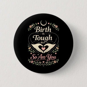 Ld Labour And Delivery Nurse Midwife Birth Worker 6 Cm Round Badge