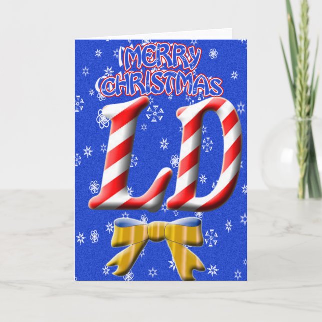LD MERRY CHRISTMAS - LICENSED DIETITIAN HOLIDAY CARD (Front)