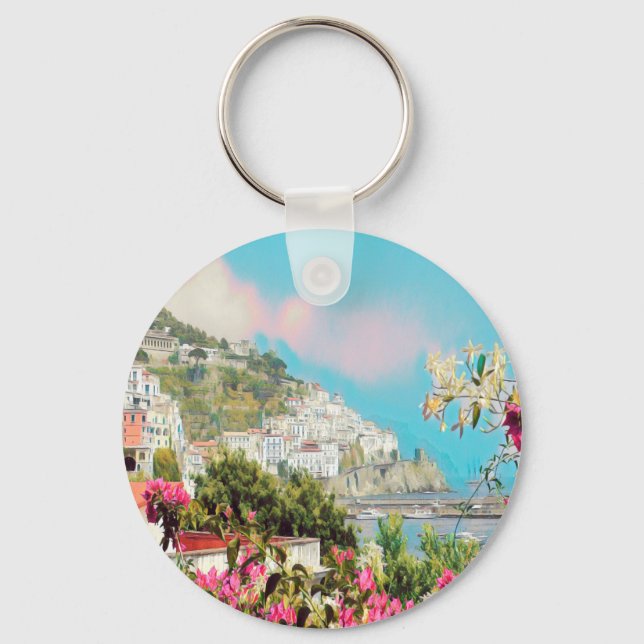 ldp AMALFI - panorama - Amalfi coast - Key Ring (Front)