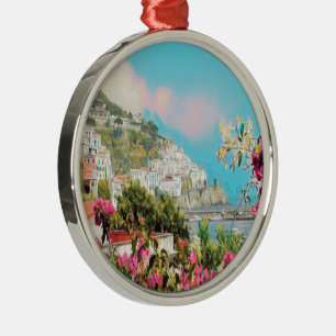ldp AMALFI - panorama - Amalfi coast - Metal Tree Decoration