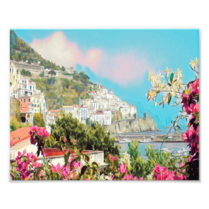 ldp AMALFI - panorama - Amalfi coast - Photo Print
