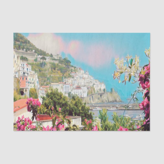 ldp AMALFI - panorama - Amalfi coast - Tissue Paper (Front)