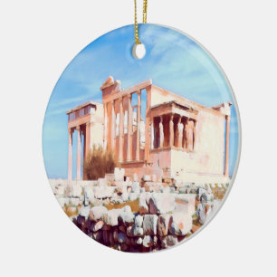 ldp Athens - Acropolis - Cecropia Ceramic Tree Decoration
