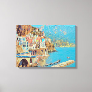 ldp ATRANI.- Amalfi Coast - Canvas Print