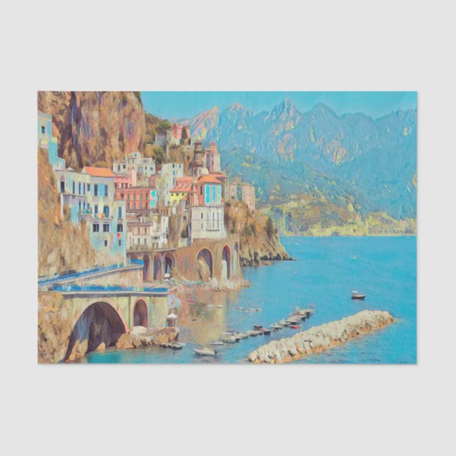 ldp ATRANI.- Amalfi Coast - Tissue Paper (Front)