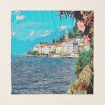 ldp BELLAGIO - Lake Como - Scarf<br><div class="desc">Here you will find the souvenir of your vacation. This category contains fridge magnets of many locations in Europe - Italy - Lombardy - Bellagio - Lake Como - panorama. Amaze friends and relatives with the unique souvenirs from your great trip! Try us!</div>