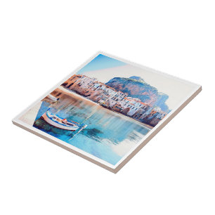 ldp CEFALÙ - Sicily - beach - panorama Tile