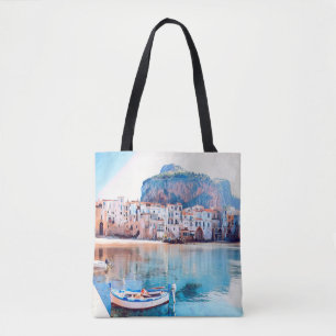 ldp CEFALÙ - Sicily - beach - panorama Tote Bag