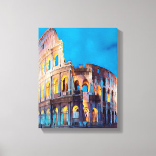 ldp COLOSSEUM Rome - by nigth - Canvas Print