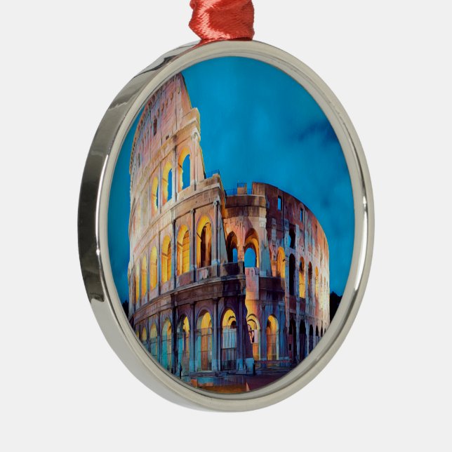 ldp COLOSSEUM Rome - by nigth - Metal Tree Decoration (Right)