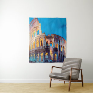 ldp COLOSSEUM Rome - by nigth - Tapestry