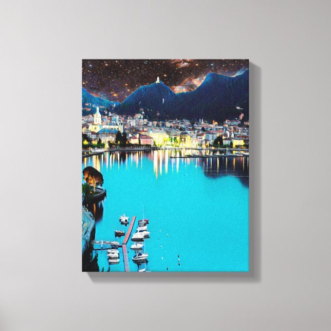 ldp COMO - Lake - Panorama Canvas Print (Front)