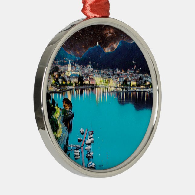 ldp COMO - Lake - Panorama Metal Tree Decoration (Right)