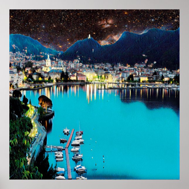 ldp COMO - Lake - Panorama Poster (Front)