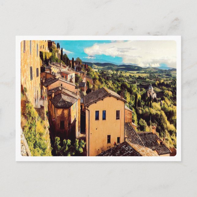ldp MONTEPULCIANO - city - panorama - Postcard (Front)