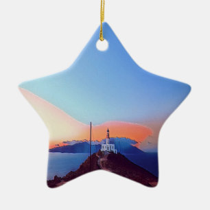 ldp MYKONOS - Armenist -  lighthouse - Ceramic Tree Decoration