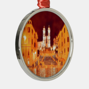 ldp PIAZZA DI SPAGNA by nigth Rome Metal Tree Decoration