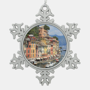 ldp PORTOFINO - Best View.j Snowflake Pewter Christmas Ornament