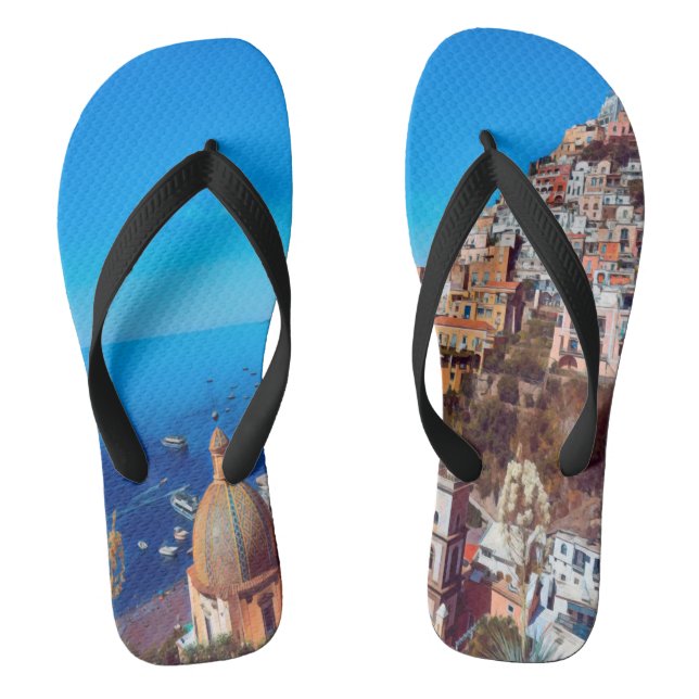 ldp POSITANO - Amalfi Coast - Panorama Flip Flops (Footbed)