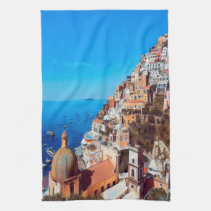 ldp POSITANO - Amalfi Coast - Panorama Tea Towel