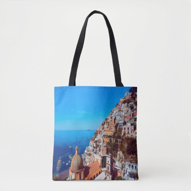 ldp POSITANO - Amalfi Coast - Panorama Tote Bag (Front)