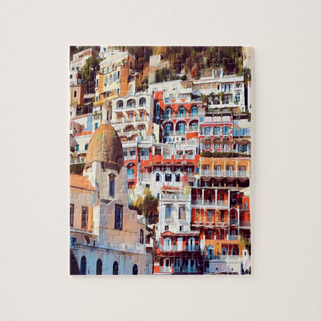 ldp POSITANO - town - church Santa Maria Assunta - Jigsaw Puzzle (Vertical)