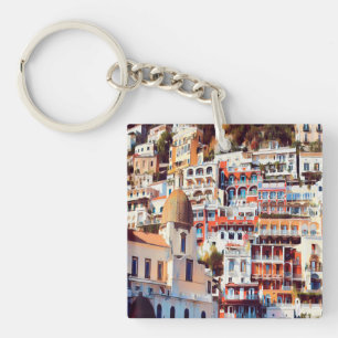 ldp POSITANO - town - church Santa Maria Assunta - Key Ring