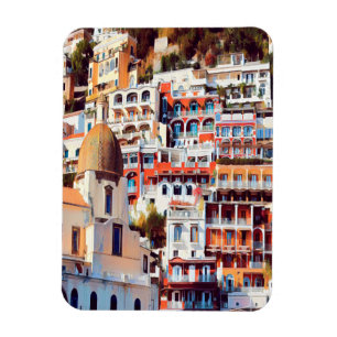 ldp POSITANO - town - church Santa Maria Assunta - Magnet