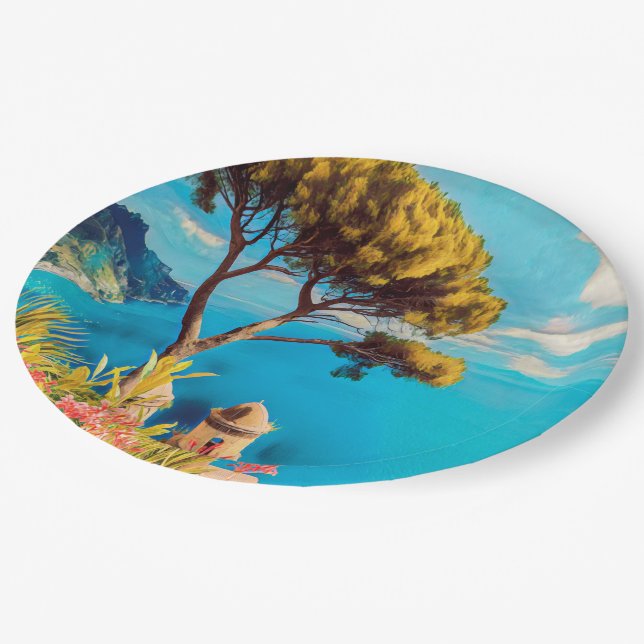 ldp RAVELLO - The garden of Villa Rufolo Paper Plate (Angled)