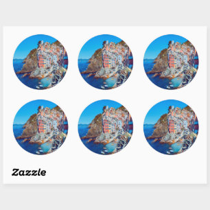 ldp RIOMAGGIORE - Cinque Terre - Classic Round Sticker