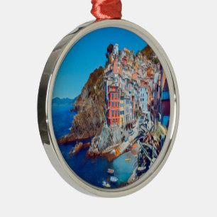 ldp RIOMAGGIORE - Cinque Terre - Metal Tree Decoration