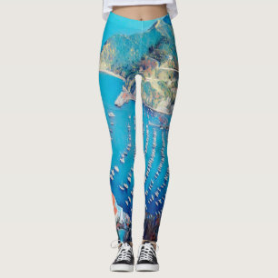 ldp SANTA CATALINA Island - California - harbour Leggings