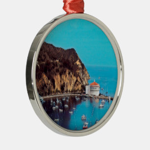 ldp SANTA CATALINA ISLAND - harbour - Metal Tree Decoration