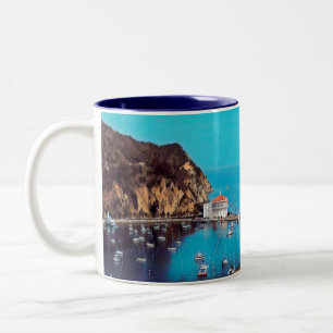 ldp SANTA CATALINA ISLAND - harbour - Two-Tone Coffee Mug