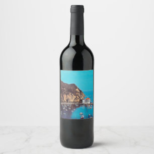 ldp SANTA CATALINA ISLAND - harbour - Wine Label