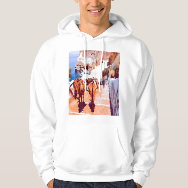 ldp SANTORINI - Donkey trail - Fira - Hoodie (Front)