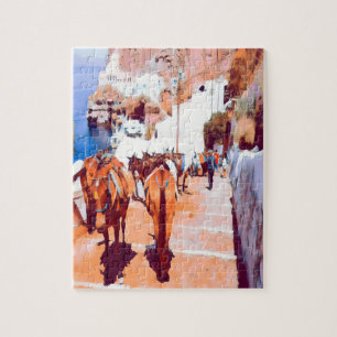 ldp SANTORINI - Donkey trail - Fira - Jigsaw Puzzle
